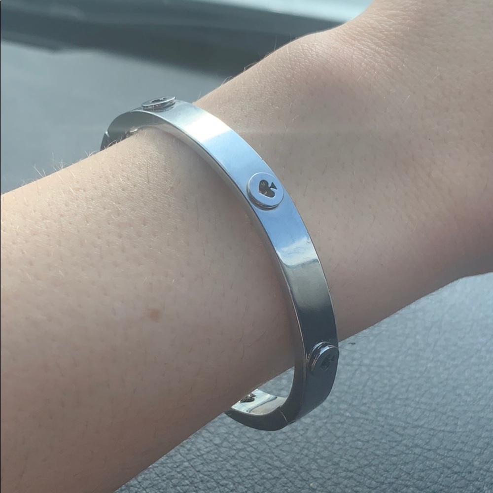 Kate Spade clover silver bracelet